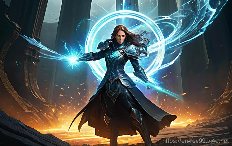 리버스 1999 업데이트 후 새로운 전략 - **Strategic Gear Optimization**: A close-up, highly detailed image of a Timekeeper (a gender-neutral...