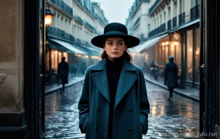 리버스 1999 스토리 요약 - **The Whispers of a Rewound Era**
"A wide shot capturing a melancholic, slightly ethereal Parisi...