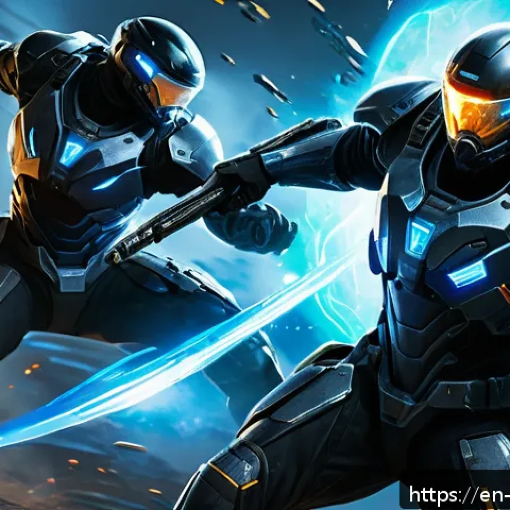 리버스 1999 초보 유저 가이드 - A dynamic battle scene in Reverse:1999 featuring two characters mid-combat on a futuristic, multi-la...