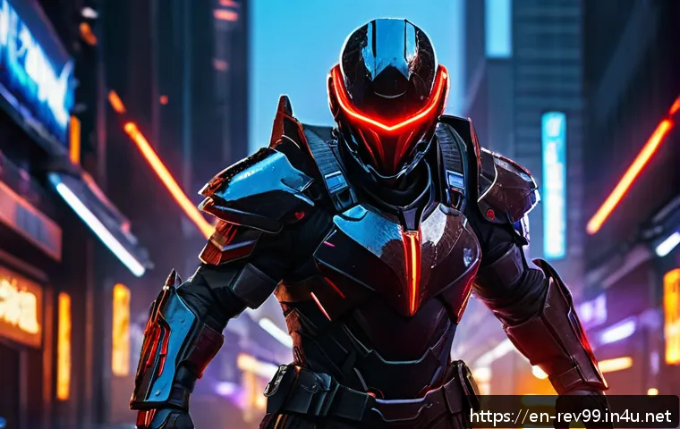 리버스 1999 캐릭터 티어 리스트 - A dynamic scene of a top-tier DPS hero named Shadowblade, clad in sleek, dark armor with glowing red...