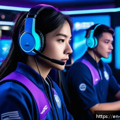 Home 17 리버스 1999 최고 레벨 유저 공략 - A dynamic esports scene showcasing a diverse team of skilled gamers intensely focused in a high-tech...